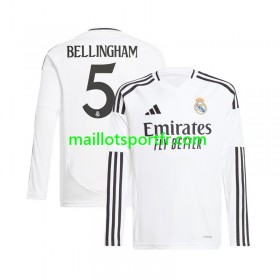 Maillot de Foot Real Madrid Jude Bellingham 5 Domicile 2024/25 ML